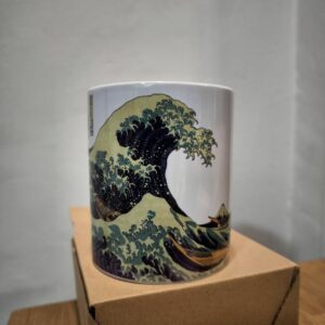 Taza La Gran Ola de Kanagawa Arte Japonés