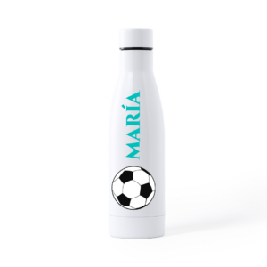 Botella Térmica con Nombre y Balón de Fútbol