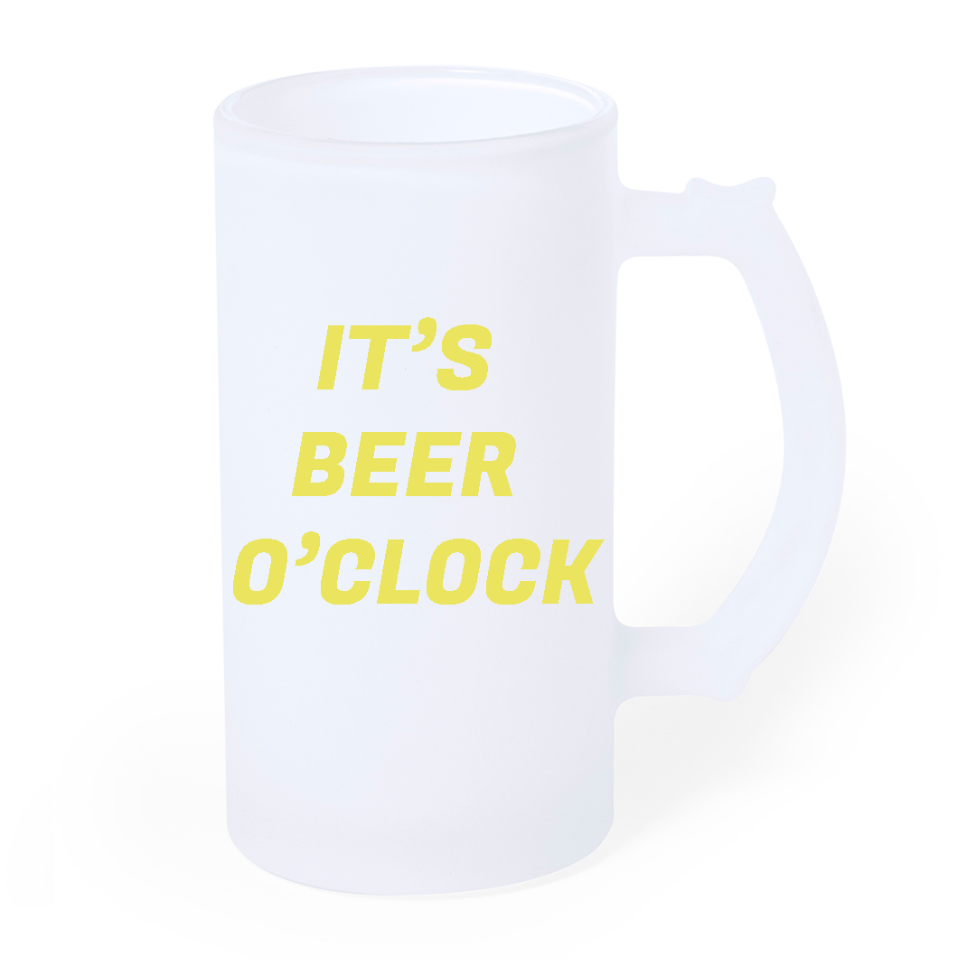 Jarra Cerveza Its Beer O'Clock