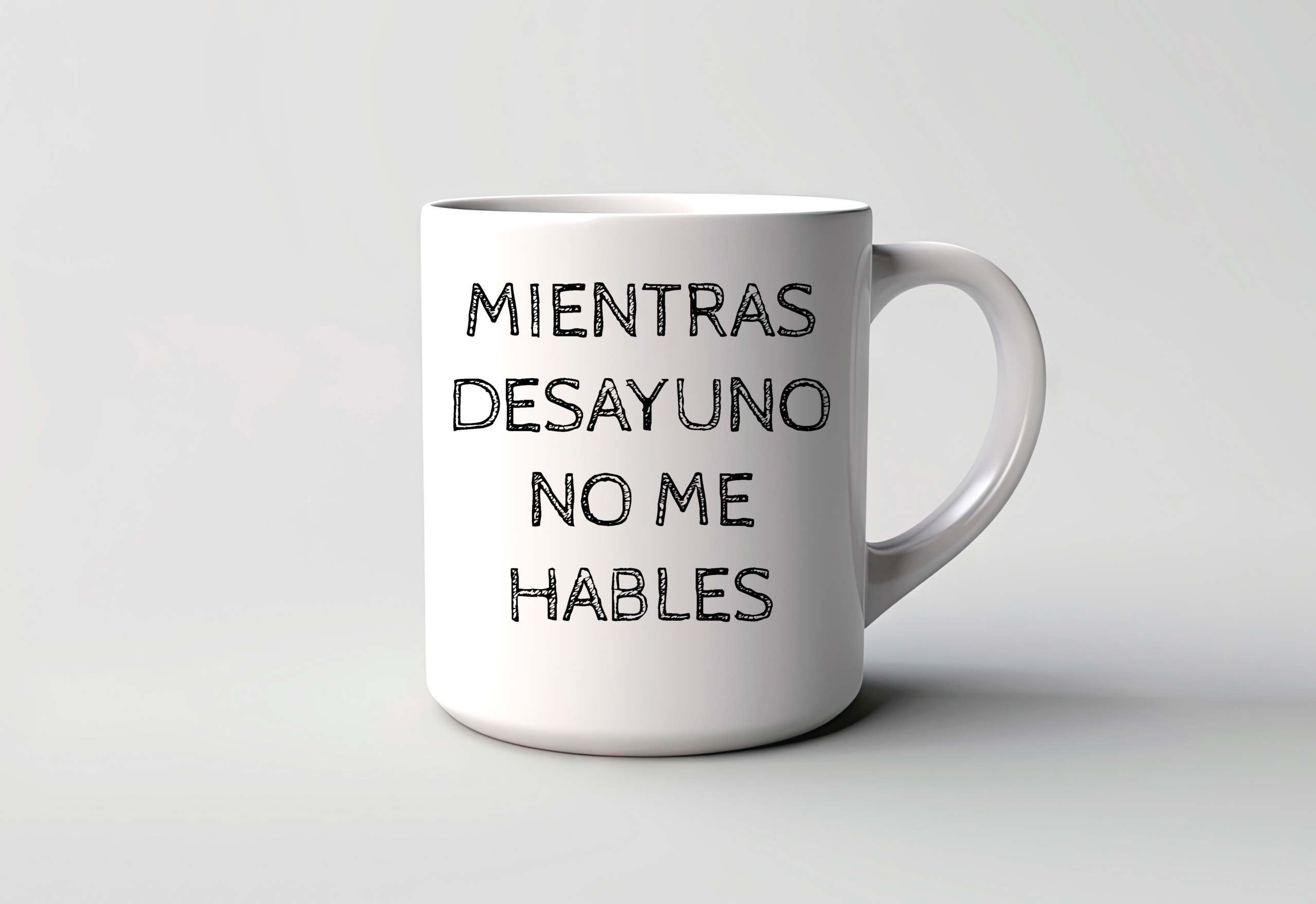 Taza Mientras Desayuno No Me Hables Mañana