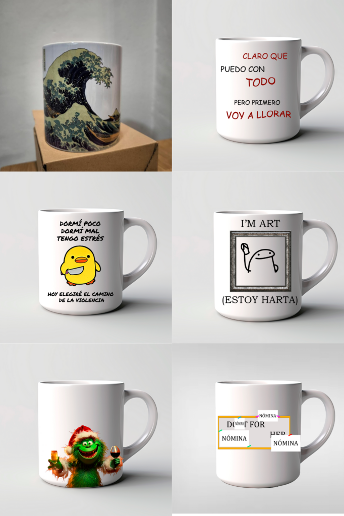 Calendario Adviento 6 Tazas Personalizadas Navidad