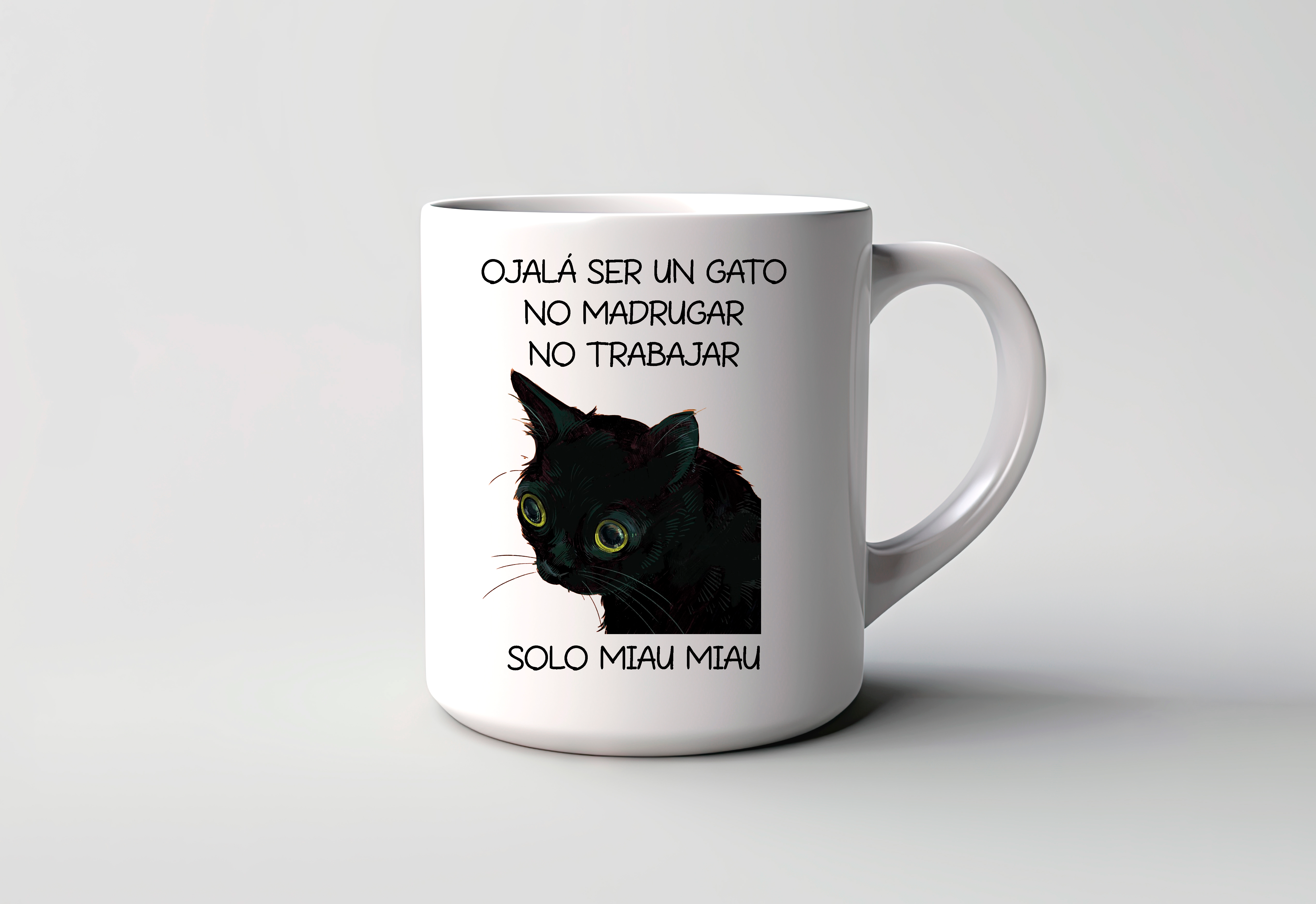 Taza Ojalá Ser un Gato Amantes Felinos